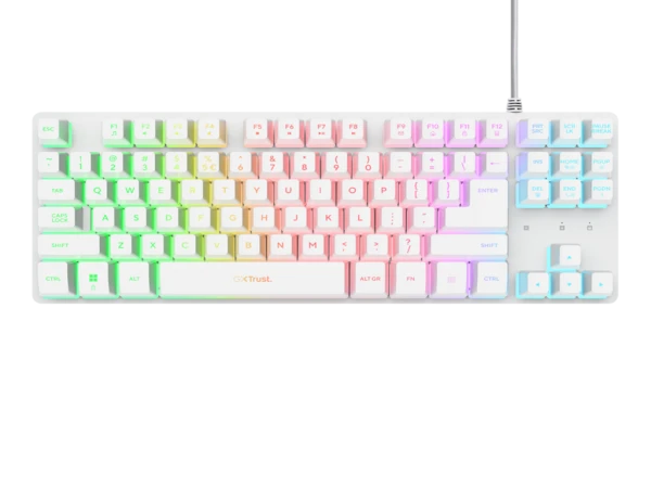 Tastatura TRUST GXT833 THADO žicna/RGB/TKL/gaming/bela