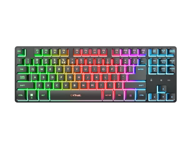 Tastatura+miš TRUST GXT 832 Thado Wireless TKL set/US/crna