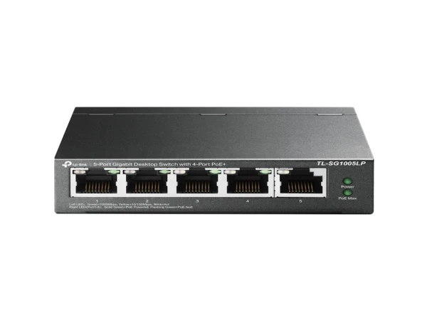 TP LINK Svič 10/100/1000 5-port TL-SG1005LP 4xPoE port 30W TL-SG1005LP
