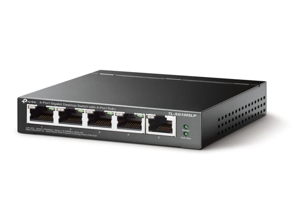 TP LINK Svič 10/100/1000 5-port TL-SG1005LP 4xPoE port 30W TL-SG1005LP