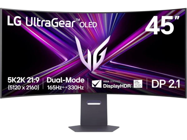 LG Ultra Gear Zakrivljeni gejmerski monitor 45GX950A-B OLED 45'' 5K