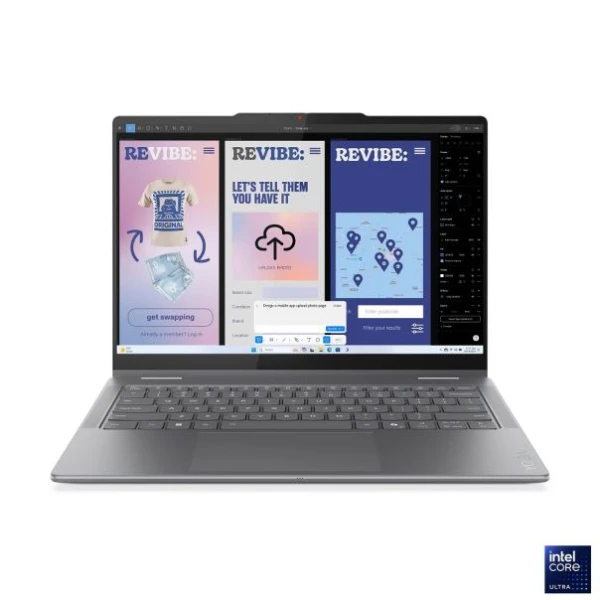 Lenovo Yoga 7 2-in-1 14ILL10 (Luna Grey, Aluminium) Ultra 7 256V 8-Core 4.8GHz/12M 16GB 1TB-NVMe 14.0'' 2.8K WQXGA+ (2880x1800) OLED (83JQ00E9YA)