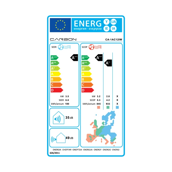 Carbon inverter klima uređaj CA-1AC12IW