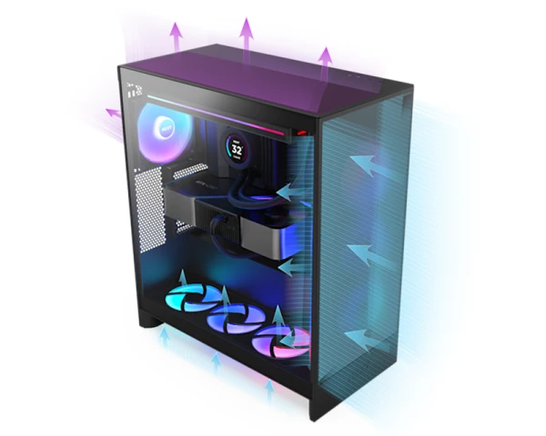 NZXT H7 Flow RGB kućište belo (CM-H72FW-R1)