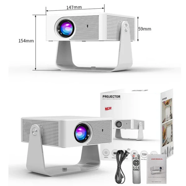 ZEUS Projektor N8 HD 1280X720/LED LCD/4700 LUM(170 ANSI)/WiFi/mirac/HDMI/USB/zvuč/Andr 11