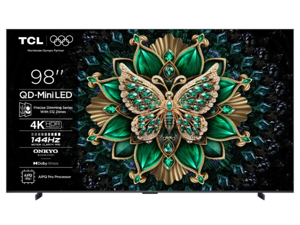 Televizor TCL 98C6K/MiniLED-QLED/98''/4K UHD/144Hz/Google TV/crna