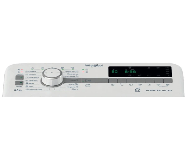 WHIRLPOOL  Mašina za pranje veša sa gornjim punjenjem TDLR65261BS
