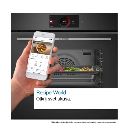 BOSCH Ugradna rerna sa mikrotalasima HMG778NB1
