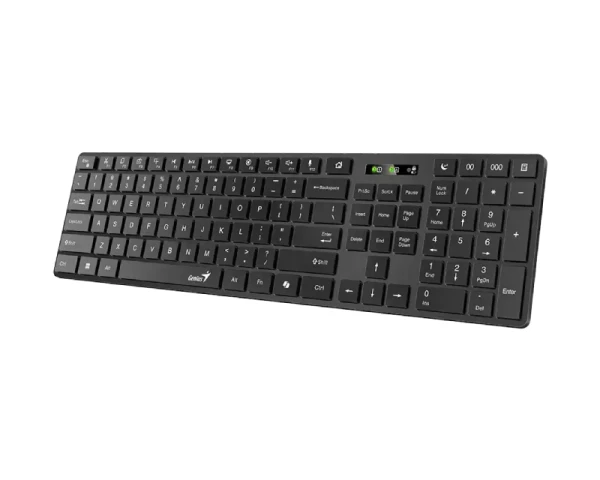 GENIUS SlimStar 7250BT, AI, crna US wireless tastatura 