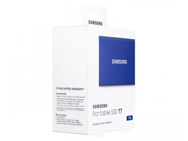SAMSUNG Portable T7 1TB plavi eksterni SSD MU-PC1T0H