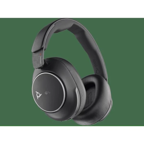 HP POLY Voyager Surround 80 UC Microsoft Teams Certified USB-C Headset +USB-C/A Adapter, Black, 2yw