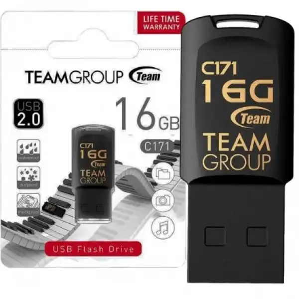 TeamGroup 16GB C171 USB 2.0 BLACK TC17116GB01