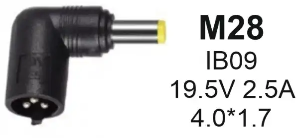 Gembird NPC-IB09 (M28) konektor za punjac 45W-19.5V-2.25A, 4.0*1.7mm