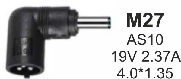 NPC-AS10 (M27) Gembird konektor za punjac 45W-19V-2.37A, 4.0*1.35mm