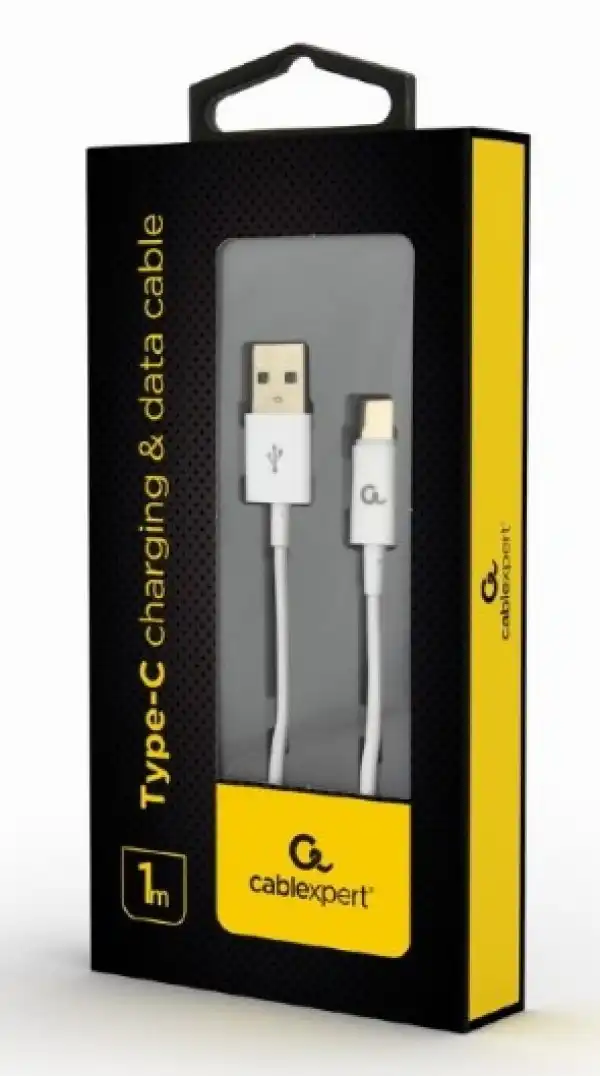 CC-USB2P-AMCM-1M-W Gembird Type-C charging and data cable, 1m, white