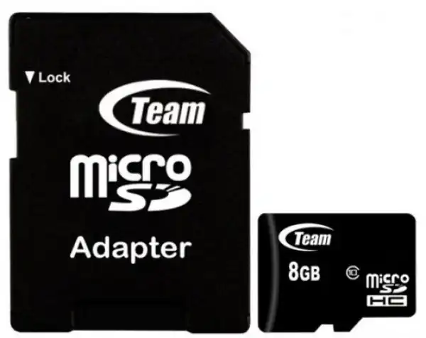 TeamGroup MICRO SDHC 8GB CLASS 10+SD Adapter TUSDH8GCL1003