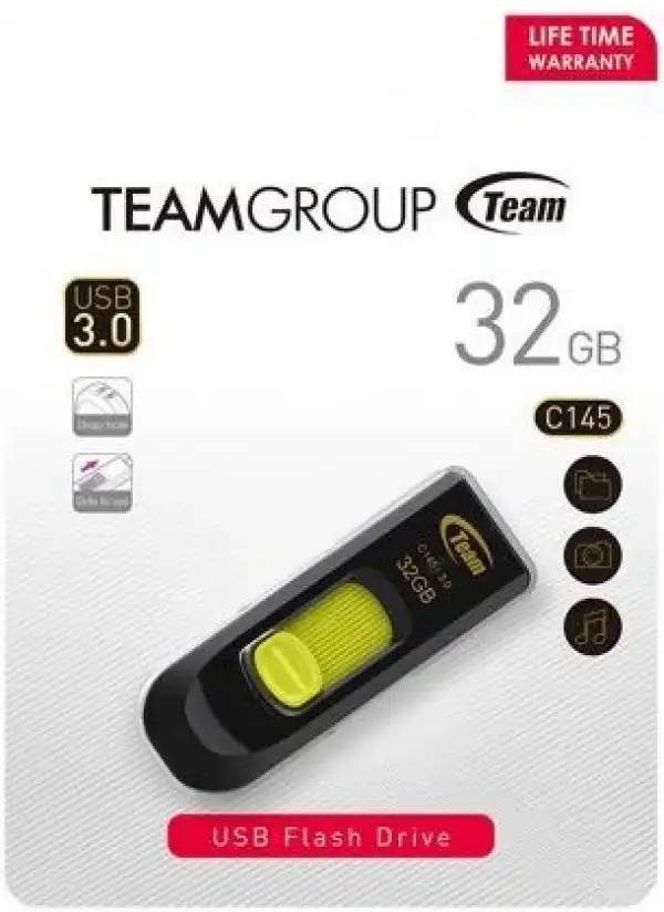 TeamGroup * 32GB C145 USB 3.0 YELLOW TC145332GY01 (470)