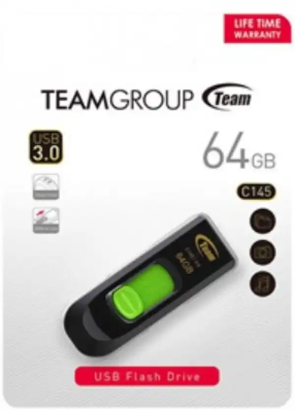 TeamGroup * 64GB C145 USB 3.0 GREEN TC145364GG01 (743)