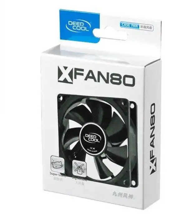 DeepCool XFAN80 80x80x25mm ventilator hydro bearing 1800rpm 21CFM 20dBa