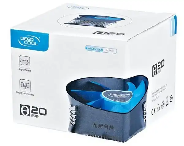 DeepCool THETA20 Intel socket cpu kuler 95W 100mmFan 2200rpm 38CFM 30dBa LGA115x/ i7i5i3 375gr (568)