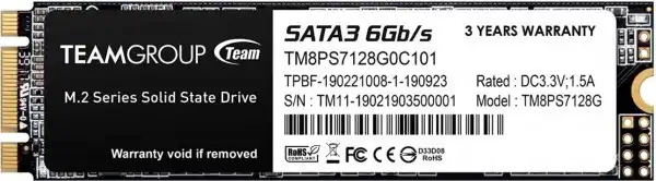 TeamGroup M.2 2280 128GB MS30 SSD SATA3 2280 500/300MB/s TM8PS7128G0C101