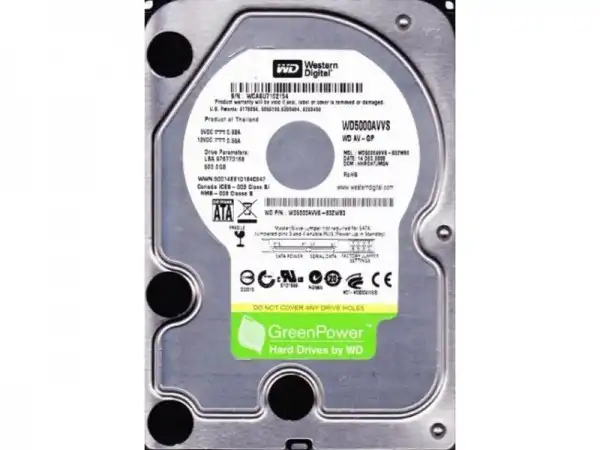 HDD 3.5'' ** 500GB WD5000AVVS WD AV-GP GREEN 5400RPM 8MB SATA
