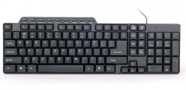 KB-UM-104 ** Gembird Multimedijalna tastatura US layout black USB(290)