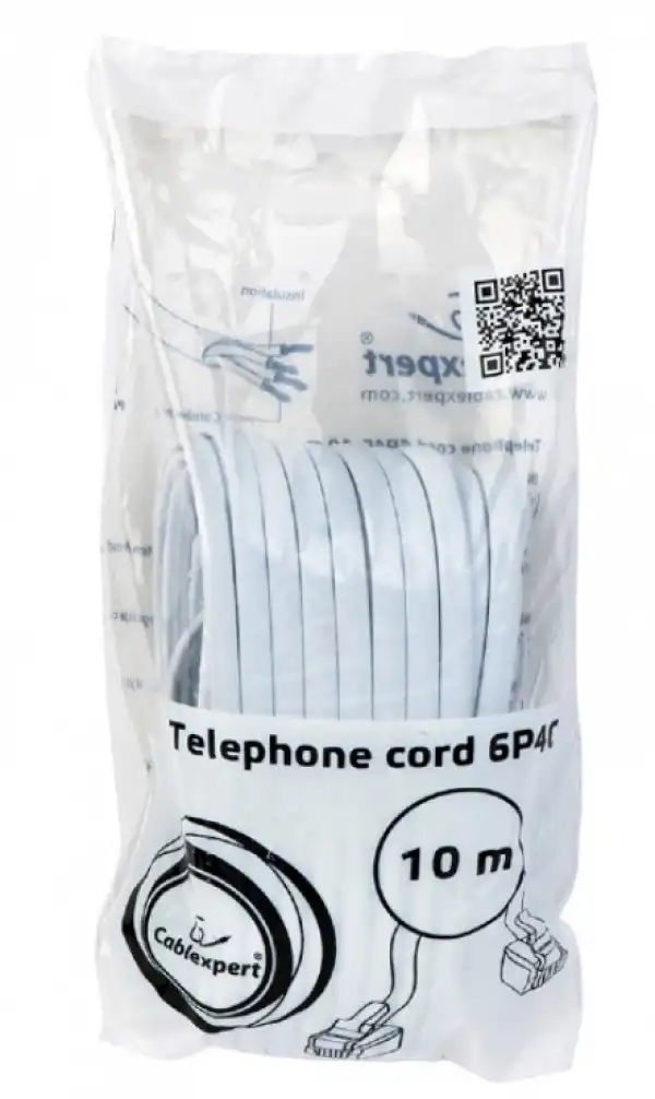 TC6P4C-10M Gembird Telefonski kabl 10m