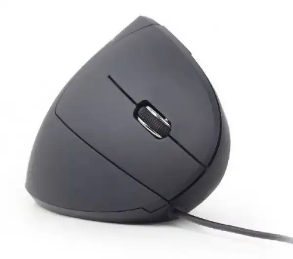 MUS-ERGO-01 Gembird Ergonomic 6-button optical mouse, black 95mm
