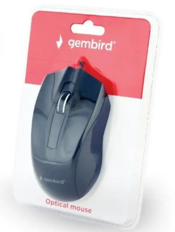 MUS-3B-01 Gembird Opticki mis 1000Dpi 3-button black 116mm USB