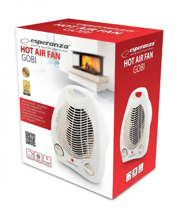 ESPERANZA kalorifer Gobi 1000/2000W LEHH001