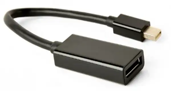 A-mDPM-DPF4K-01 Gembird 4K Mini DisplayPort to DisplayPort adapter cable, black