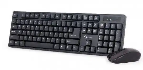 KBS-W-01 Gembird 2.4 GHz Slim Bezicni mis + tastatura US layout black