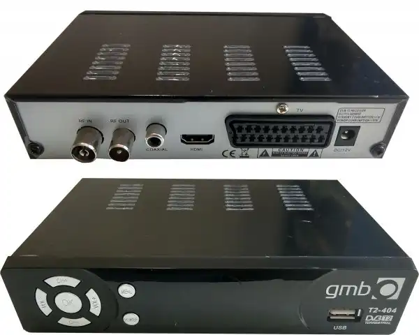 Set top box GMB-T2-404 DVB-T2 USB/HDMI/Scart/RF-out, PVR, Full HD, H264, hdmi-kabl, modulator 1359