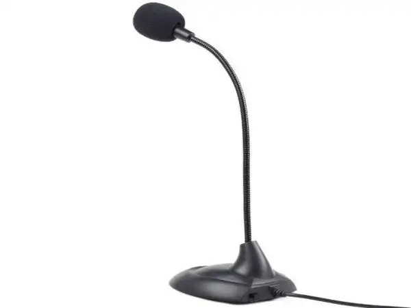 MIC-205 Gembird Desktop mikrofon, savitljivo telo, black, 3.5mm