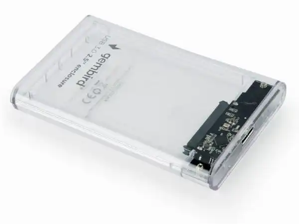 EE2-U3S9-6 Gembird USB 3.0 Externo kuciste za 2.5'' SATA hard diskove 9,5mm transparentni
