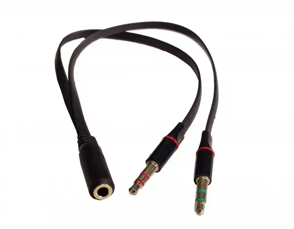 CCA-418A  ** Gembird 3.5mm Headphone Mic Audio Y Splitter Cable Female to 2x3.5mm Male adapter (95)