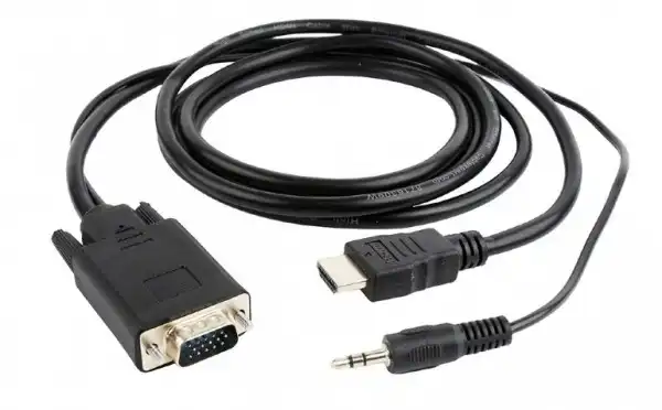 A-HDMI-VGA-03-10 Gembird HDMI to VGA and audio adapter cable, single port, 3m, black