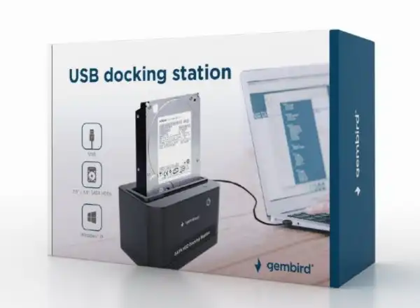 HD32-U2S-5Gembird USB 2.0 docking station za 2.5/3.5'' SATA hard diskove
