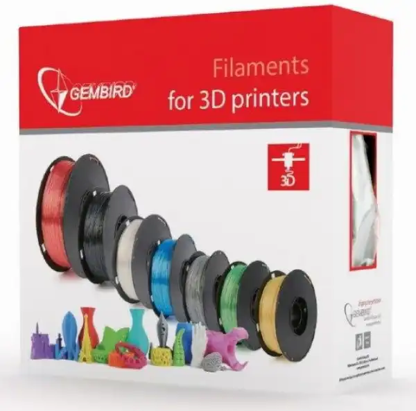 3DP-PLA1.75-01-FR PLA Filament za 3D stampac 1.75mm, kotur 1KG, Fluorescent Red