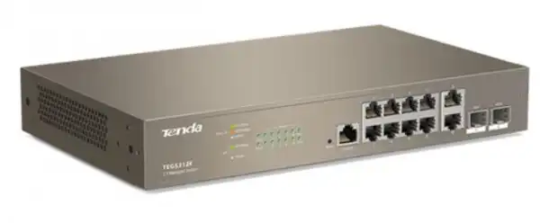 Tenda TEG5312F LAN 10-Port10/100/1000M Base-T +2 Base-X SFP Ethernet ports Desktop/wall mount switch