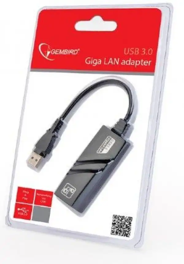 NIC-U3-02 Gembird USB 3.0 to Fast Ethernet LAN adapter 10/100/1000 ( mrezna kartica)