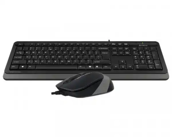 A4 TECH F1010 USB US siva tastatura + USB sivi miš