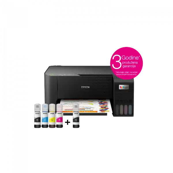 Inkjet &scaron;tampač Epson L1210 Ecotank ITS 5760x1440dpi/256MB/CB33ppm/COL15ppm/USB/Ink 103 u fla&scaron;ic