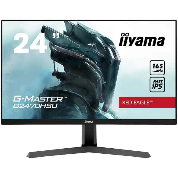 IIYAMA 24'' ETE Fast IPS Gaming, G-Master Red Eagle, FreeSync Premium, 1920x1080@165Hz, 250cdm˛, 1100:1, HDMI, DisplayPort, 0,8ms (MPRT), Sp