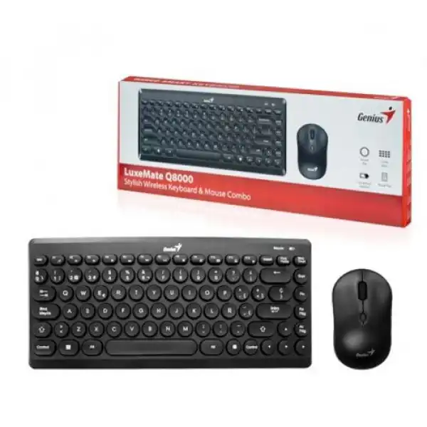Genius LuxMate Q8000 YU bežični komplet tastatura+miš crni
