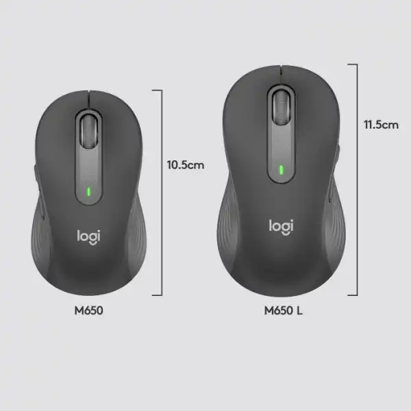 Logitech M650 Wireless Mouse Graphite