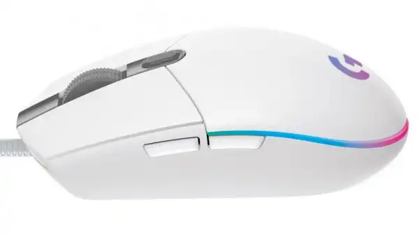 Logitech G102 Lightsync Gaming Wired Mouse, White USB