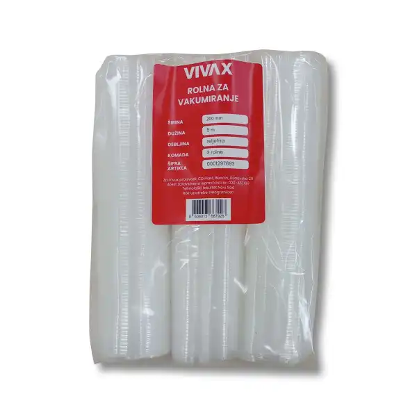 Vivax rolna za vakumiranje 200mm x 5m  3 rolne