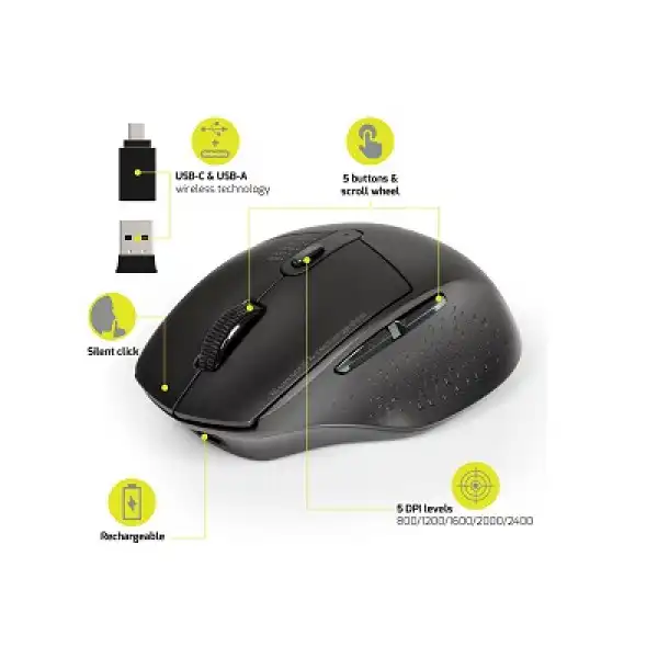 PORT MOUSE OFFICE EXECUTIVE RECHARG. BT COMBO (  )